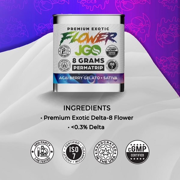 JGO PERMATRIP Blend D8 flower Ingredients