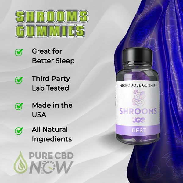 Shrooms Microdose Gummies – REST (10 Counts) by JGO