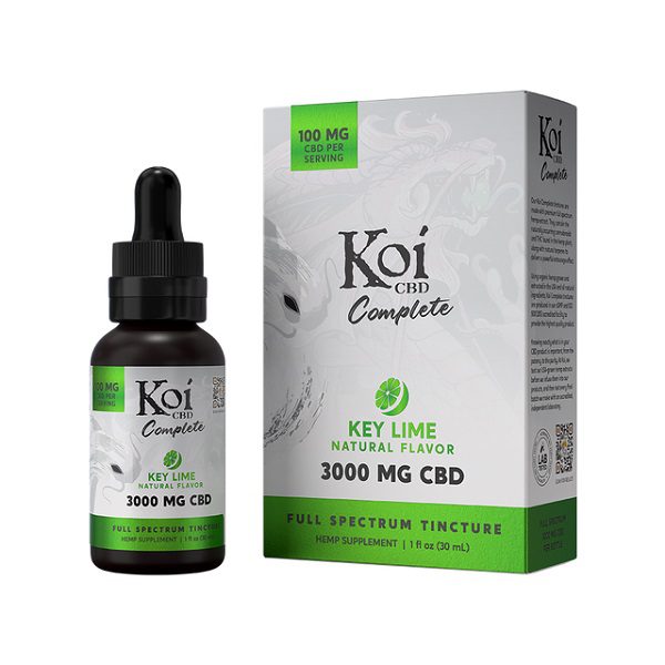 Koi Complete Full Spectrum CBD Tincture 30mL 3000mg - key lime flavor