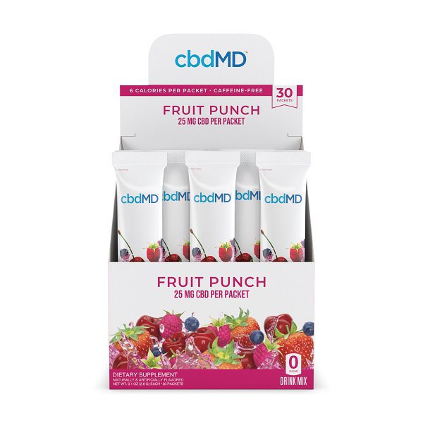 Powdered Drink Mix Fruit Punch 25mg 30 count