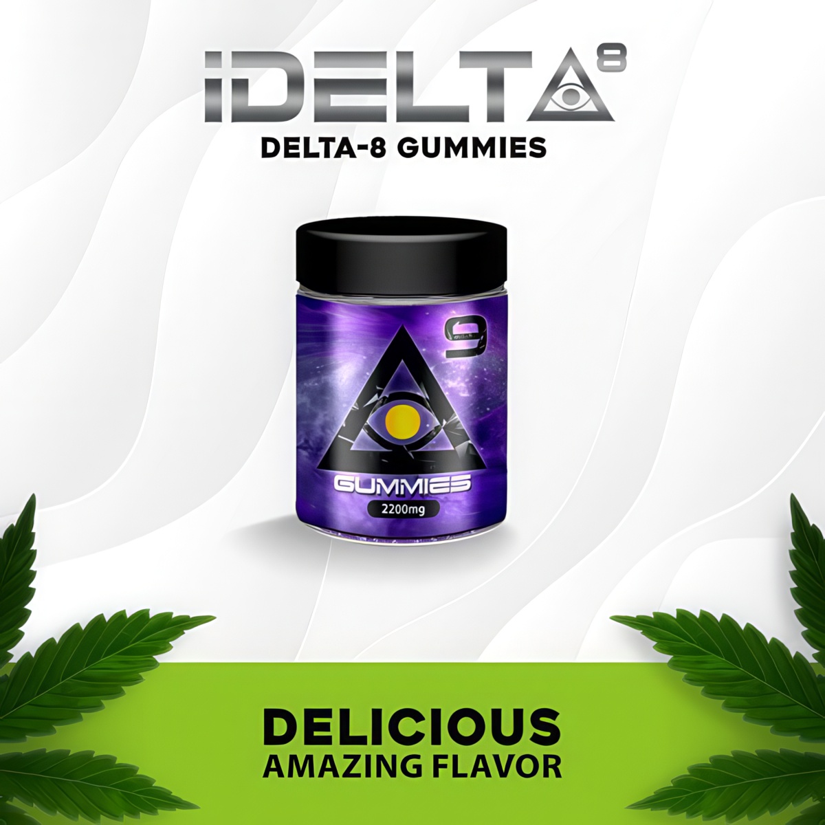 iDELTA Premium Black Hole Delta 9 Blend Gummies 2200mg