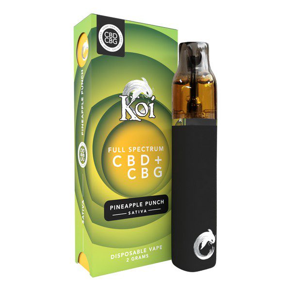 Koi Full Spectrum CBD + CBG Disposable Vape Bar (2 Gram) – Pineapple Punch