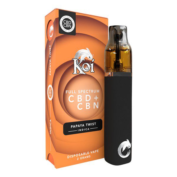 Koi Full Spectrum CBD + CBN Disposable Vape Bar - Papaya Twist