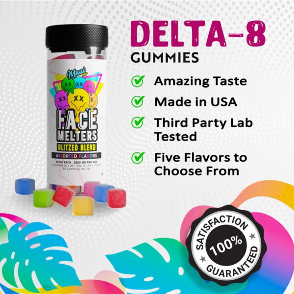 Gummies with Delta 8 Face melters