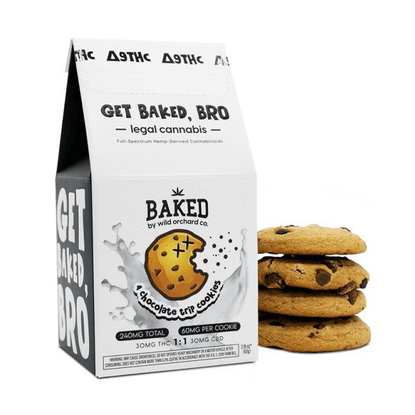 Baked Delta-9 Chocolate Trip Cookies - 4pk