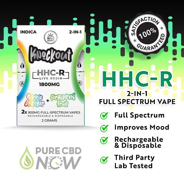 Buy 2-In-1 HHC-R Live Resin Full-Spectrum Vapes