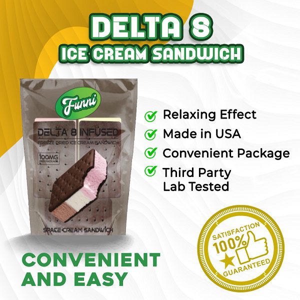 Delta 8 Ice Cream Sandwiches