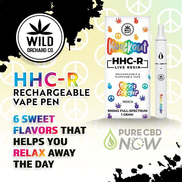Knockout HHC-R Live Resin Rechargeable Vape Pen 1 Gram