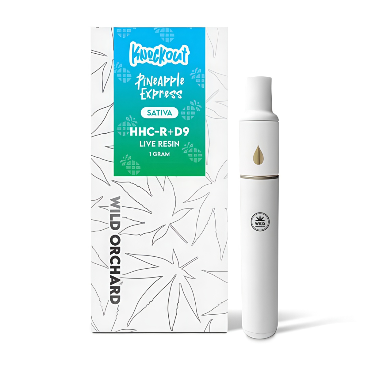 Wild Orchard Knockout “Pineapple Express” HHC-R Live Resin Vape Pen 1 Gram