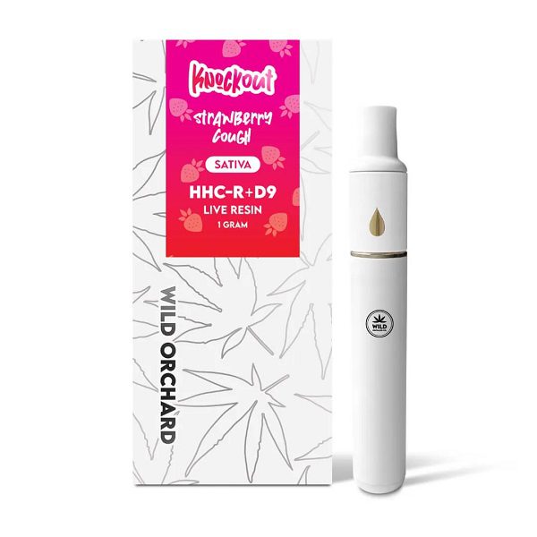 Wild Orchard Knockout “Strawberry Cough” HHC-R Live Resin Vape Pen 1 Gram