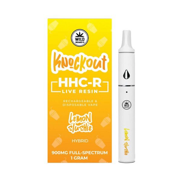 Knockout “Lemon Slushie” HHC-R Live Resin Vape 1 Gram