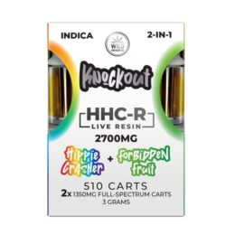 Knockout 2-In-1 HHC-R Live Resin 510 Carts