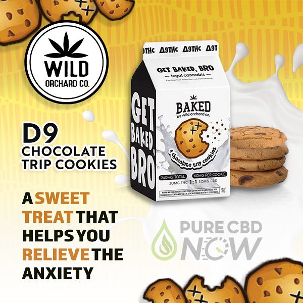 Wild Orchard Baked Delta-9 Chocolate Trip Cookies 4pk