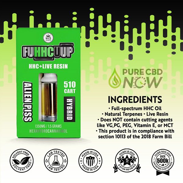 Wild Orchards Live Resin 510 Cart 1350mg Ingredients