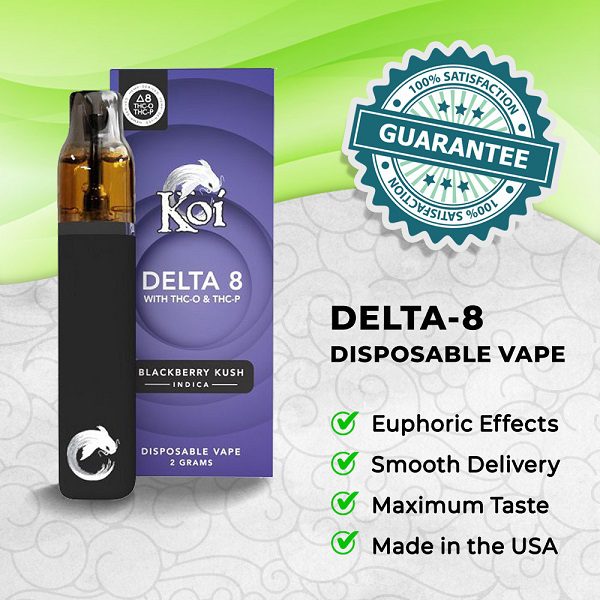 Koi Delta 8 THC + THC-O + THC-P Disposable Vape Pen 2 Gram
