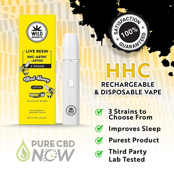 Wild Orchard Rechargeable and Disposable HHC Vapes 2 Gram