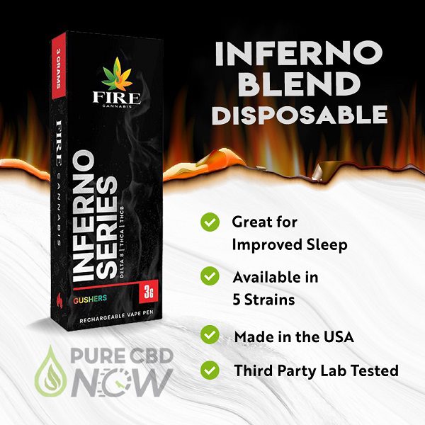Buy Fire Cannabis Inferno Blend Rechargeable & Disposable Vape
