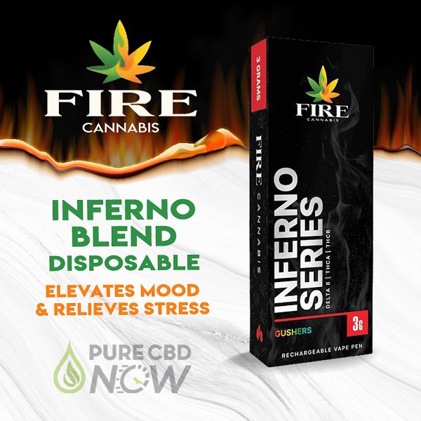 Fire Cannabis Inferno Blend Rechargeable & Disposable Vape Pen 3g