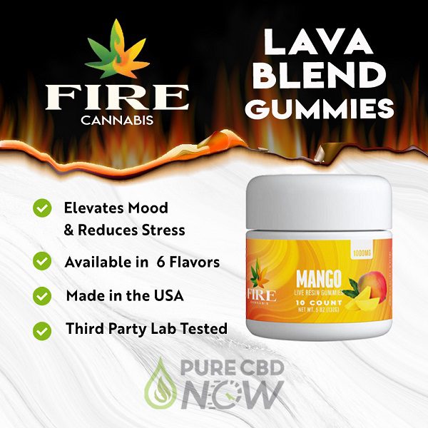 Buy Fire Cannabis Lava Blend Gummies
