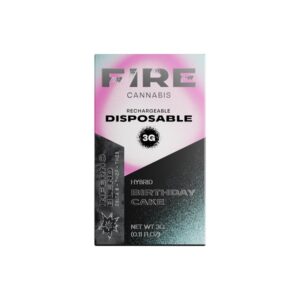 Fire Cannabis Inferno Blend Rechargeable & Disposable Vape Pen 3g - Birthday Cake Flavor