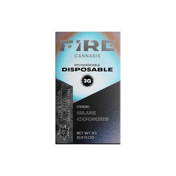 Fire Cannabis Inferno Blend Rechargeable & Disposable Vape Pen 3g - Blue Cookies Flavor