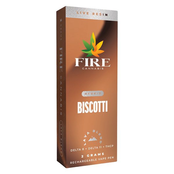 Fire Cannabis Rechargeable and Disposable Vape Biscotti Strain