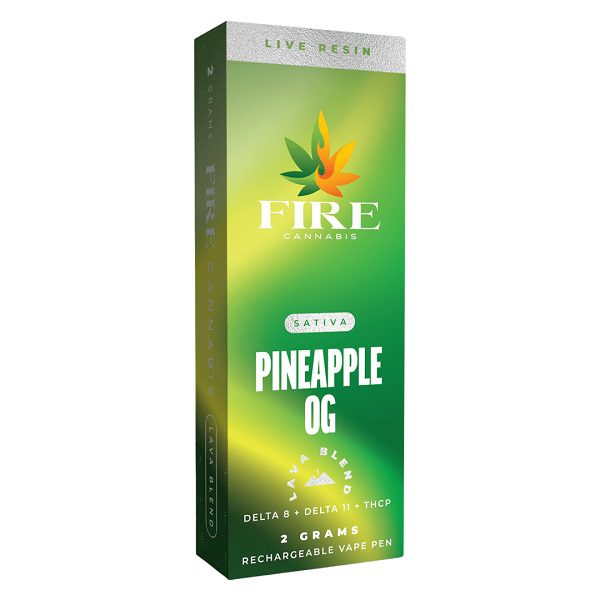 Fire Cannabis Rechargeable and Disposable Vape Pineapple OG Strain