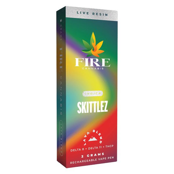 Fire Cannabis Rechargeable and Disposable Vape Skittlez Strain