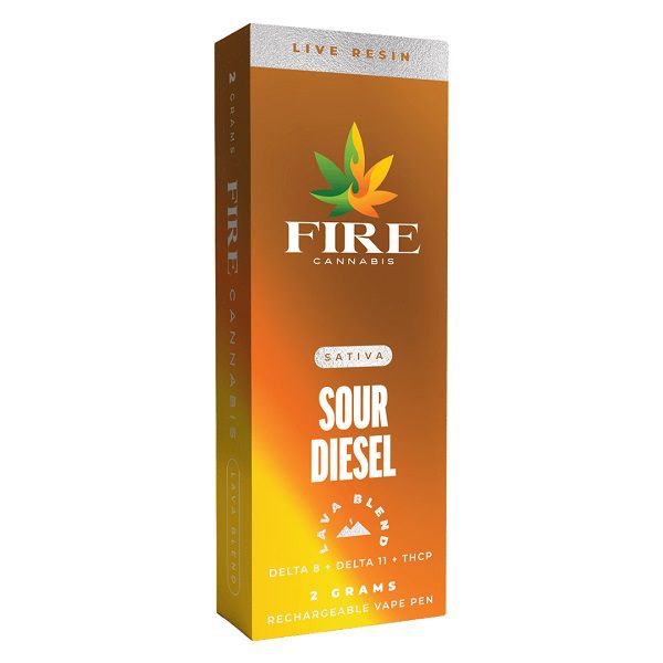 Fire Cannabis Rechargeable and Disposable Vape Sour Diesel Strain