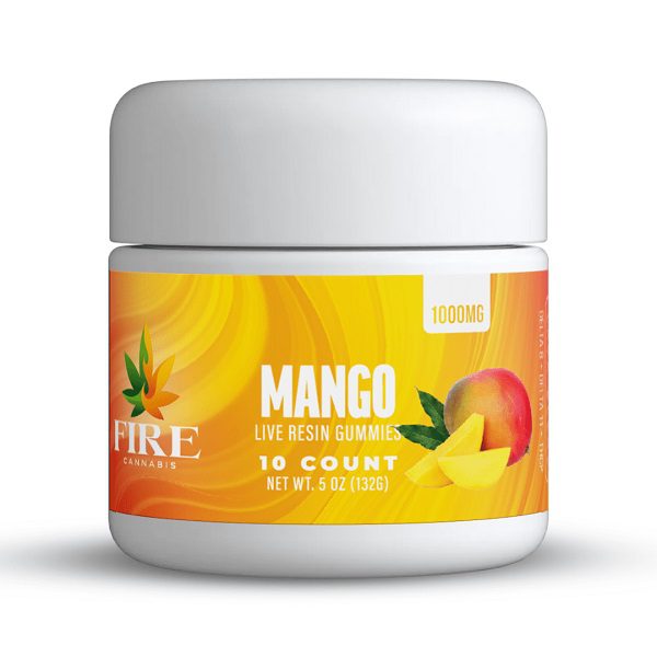 Buy Fire Cannabis Lava Blend Gummies 1000mg Mango Strain
