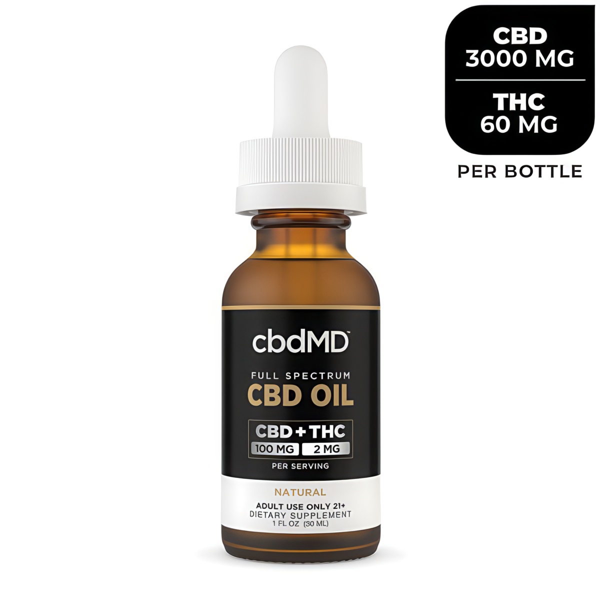 CBD Oil Tincture Natural 3000mg