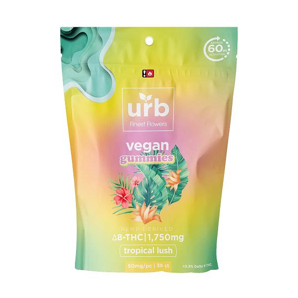 Buy URB Delta 8 Delta 10 GUMMIES Tropical Lush Flavor