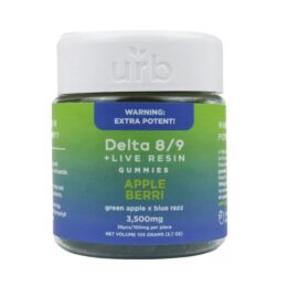 URB Delta 8 Delta 9 Gummies 3500mg Apple Berri flavor