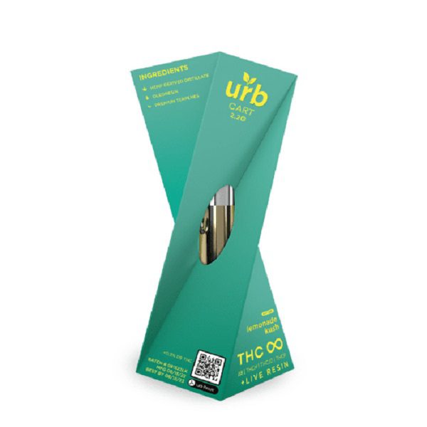 URB THC Infinity Cartridge 2.2G Lemonade Kush strain