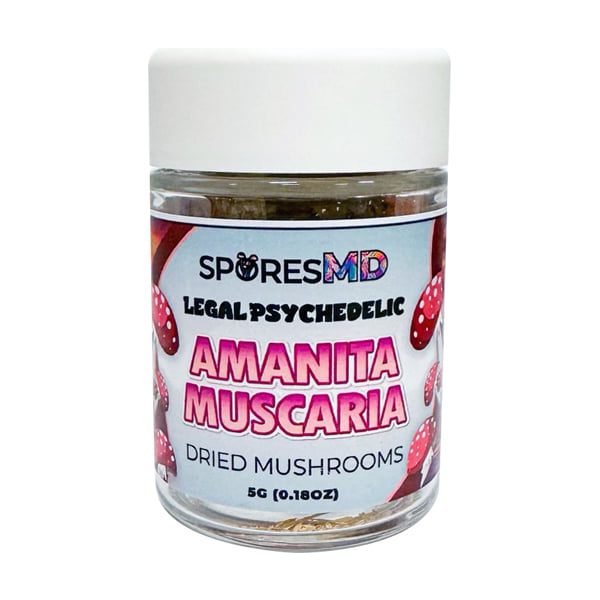 SporesMD Amanita Muscaria Dried Mushrooms 5g