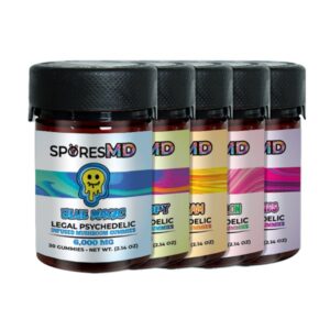 SporesMD Mushroom Gummies Jar - Tropical Trips - 20 Pieces - All flavors