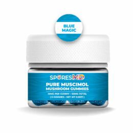 SPORESMD Pure Muscimol Mushroom Gummies 50mg - Blue Magic