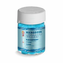 SPORESMD Microdose Mushroom Gummies Blue Raspberry Jar