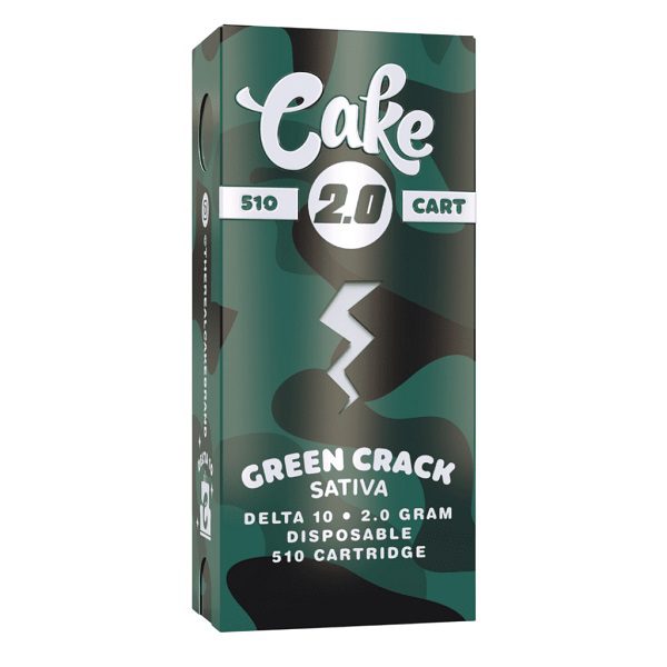 Cake Delta 10 Cartridge 2G - Green Crack
