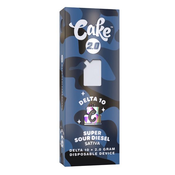 Cake Delta 10 Disposable Vape 2 Gram Super Sour Diesel Strain