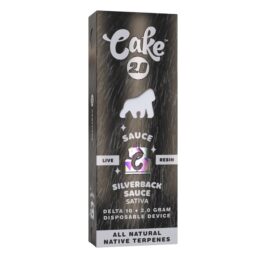 Cake Delta 10 Live Resin Disposable 2G Silverback Sauce