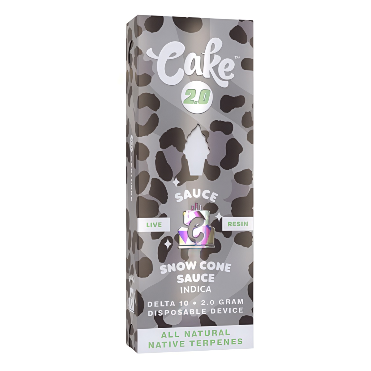 Cake Delta 10 Live Resin Disposable 2G Snow Cone Sauce