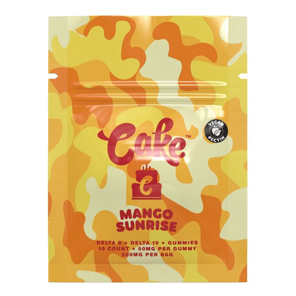 Buy Cake Delta 8 Delta 10 Gummies 500mg Mango Sunrise flavor