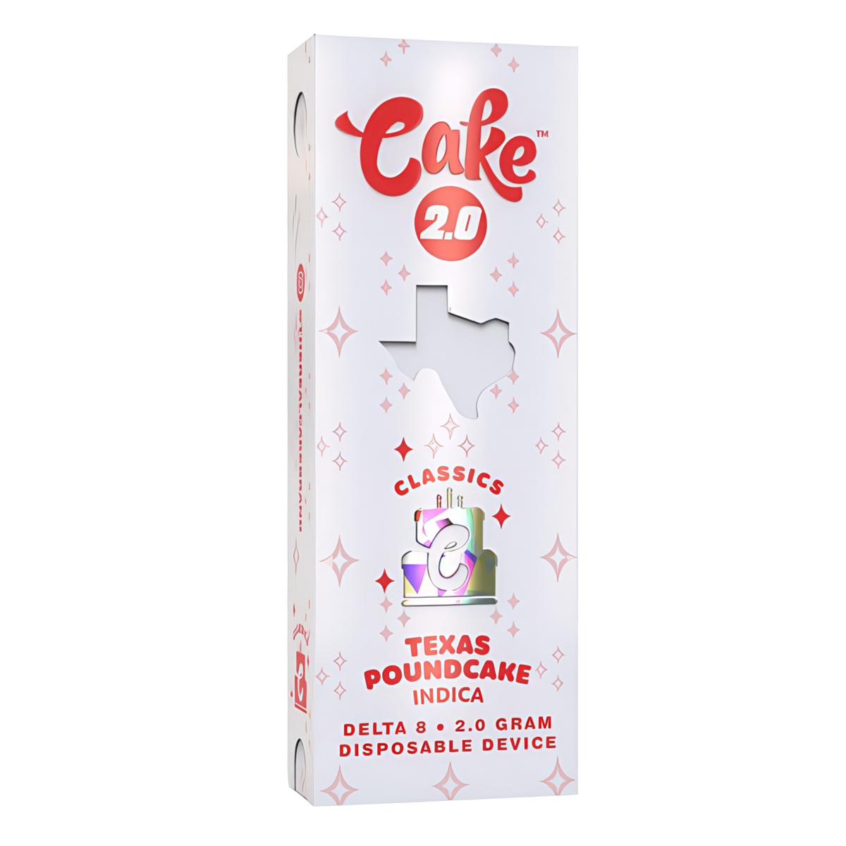 Cake Delta 8 Disposable 2G Texas Poundcake Strain