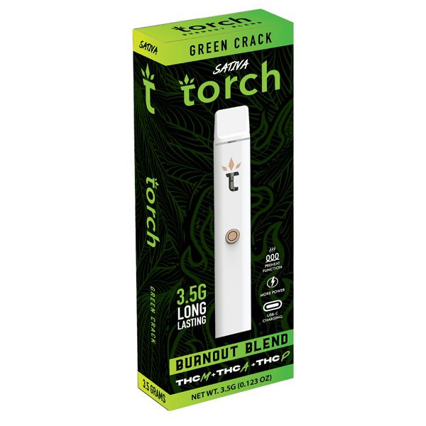 Torch Burnout Blend Disposable Vape Pen 3.5G - Green Crack Strain