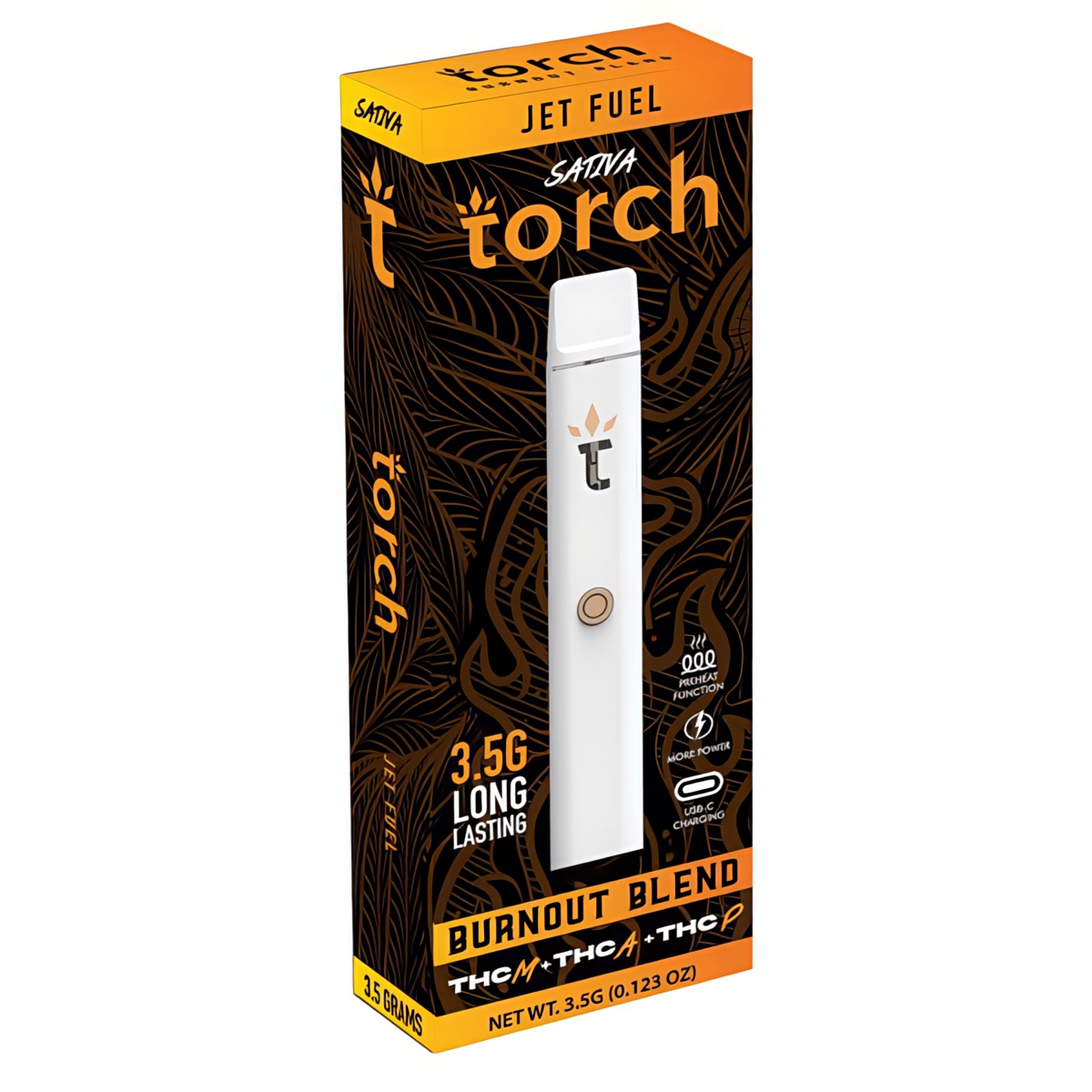 Torch Burnout Blend Disposable Vape Pen 3.5G - Jet Fuel Strain