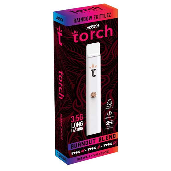 Torch Burnout Blend Disposable Vape Pen 3.5G - Rainbow Zkittlez Strain