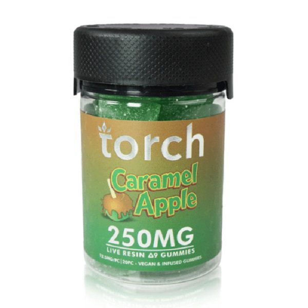 Torch Delta 9 Live Resin Gummies 250mg - Caramel Apple Flavor