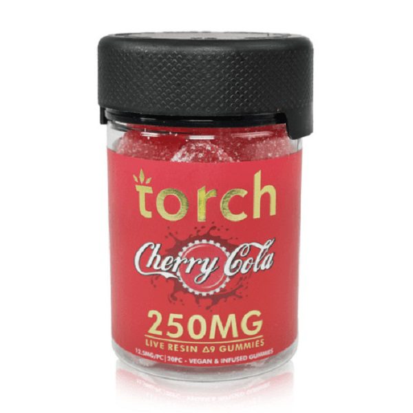Torch Delta 9 Live Resin Gummies 250mg - Cherry Cola Flavor