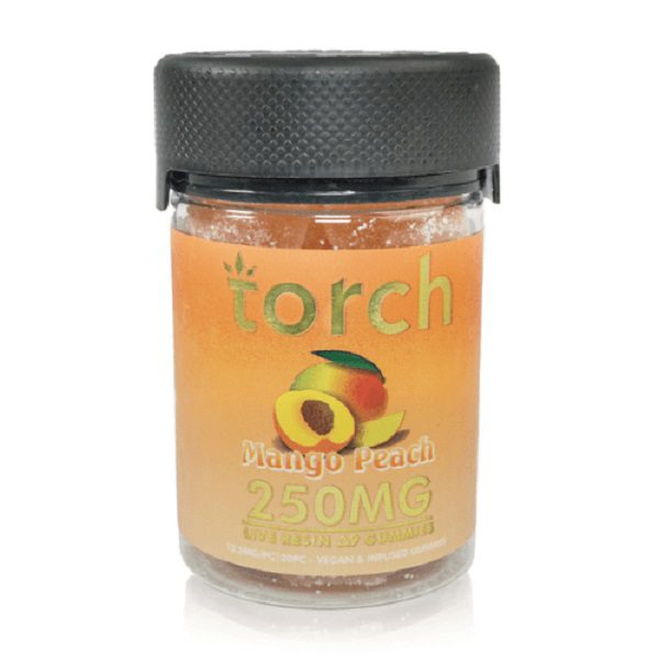 Torch Delta 9 Live Resin Gummies 250mg - Mango Peach Flavor